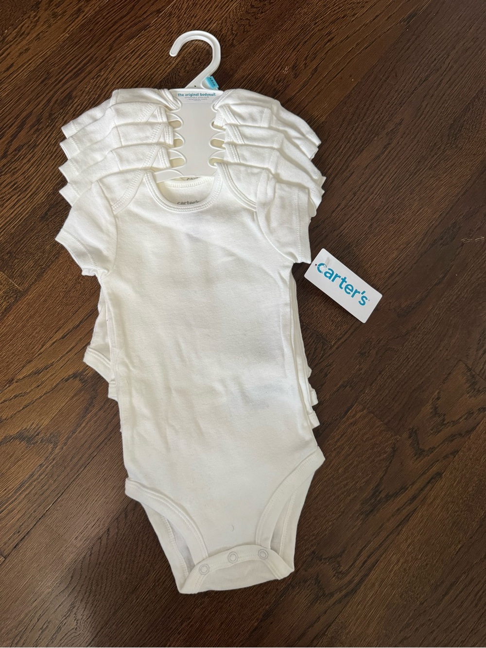 Carter's White Short-Sleeve Baby One-Piece Bodysuit Pack